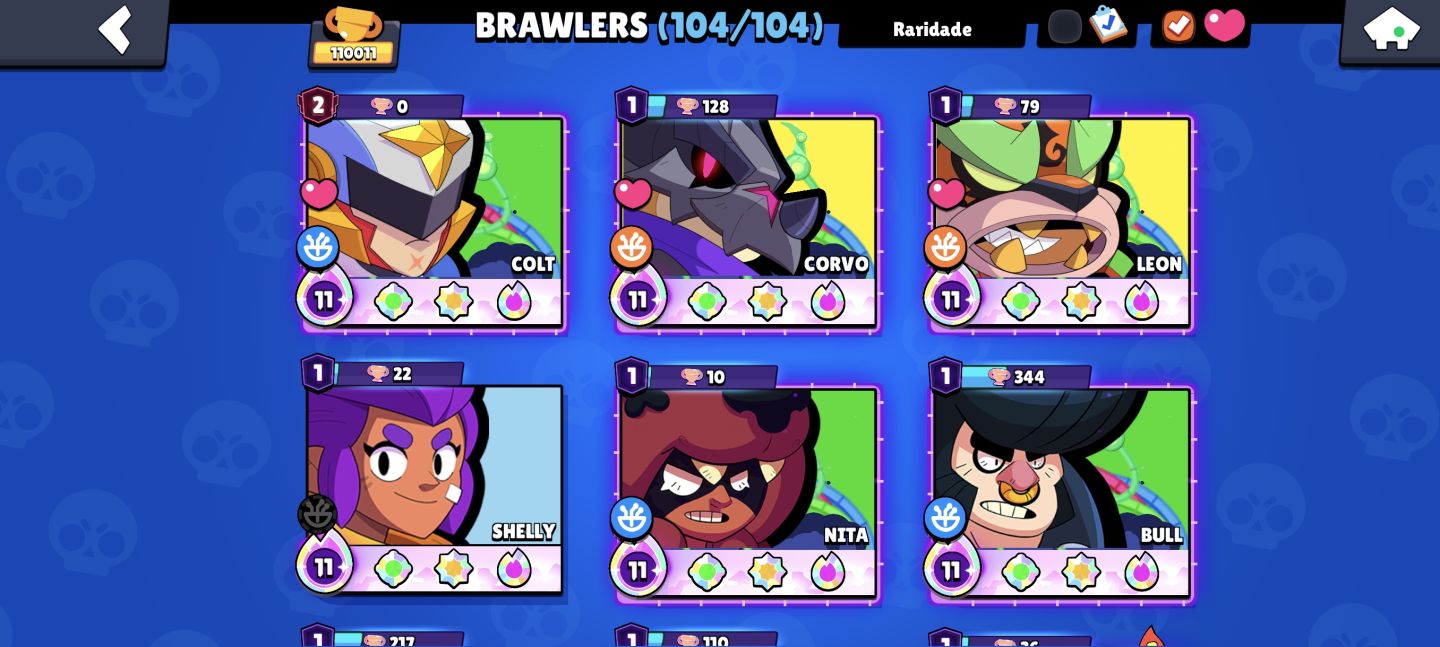 CONTA DE BRAWL STAR 2019 COM MUITO ITENS EXCLUSIVOS