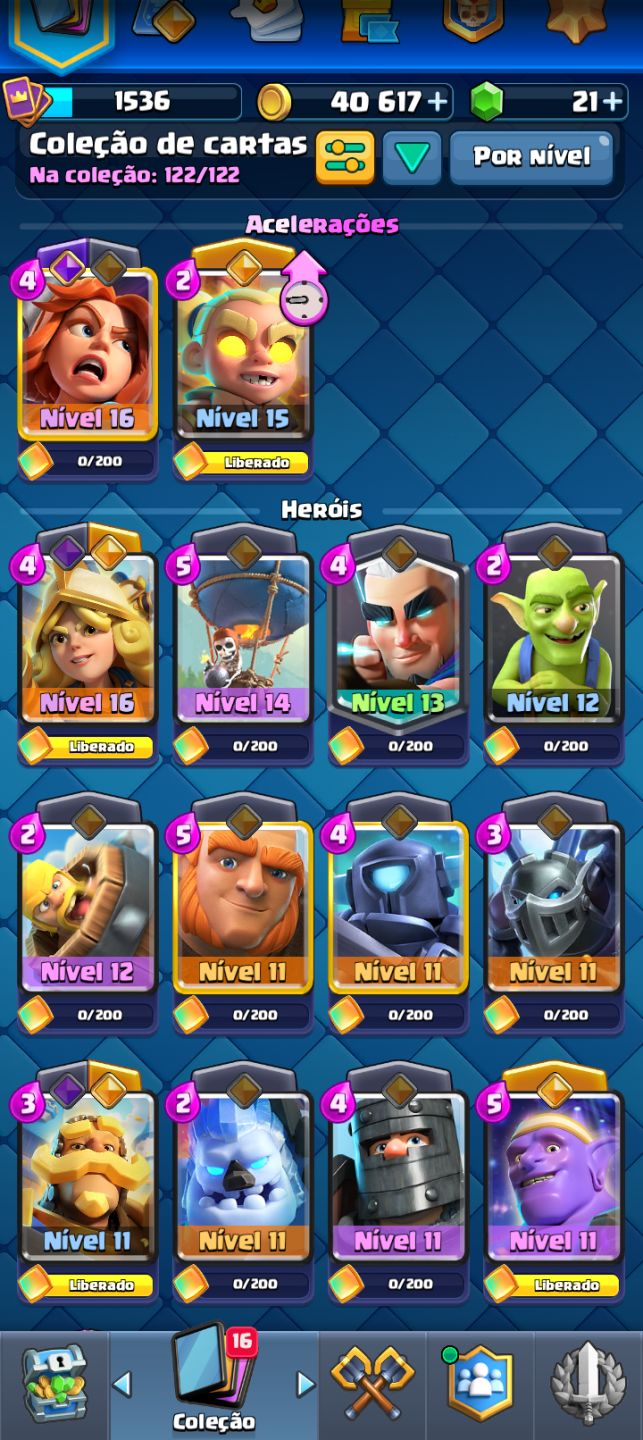 Conta Clash Royale
