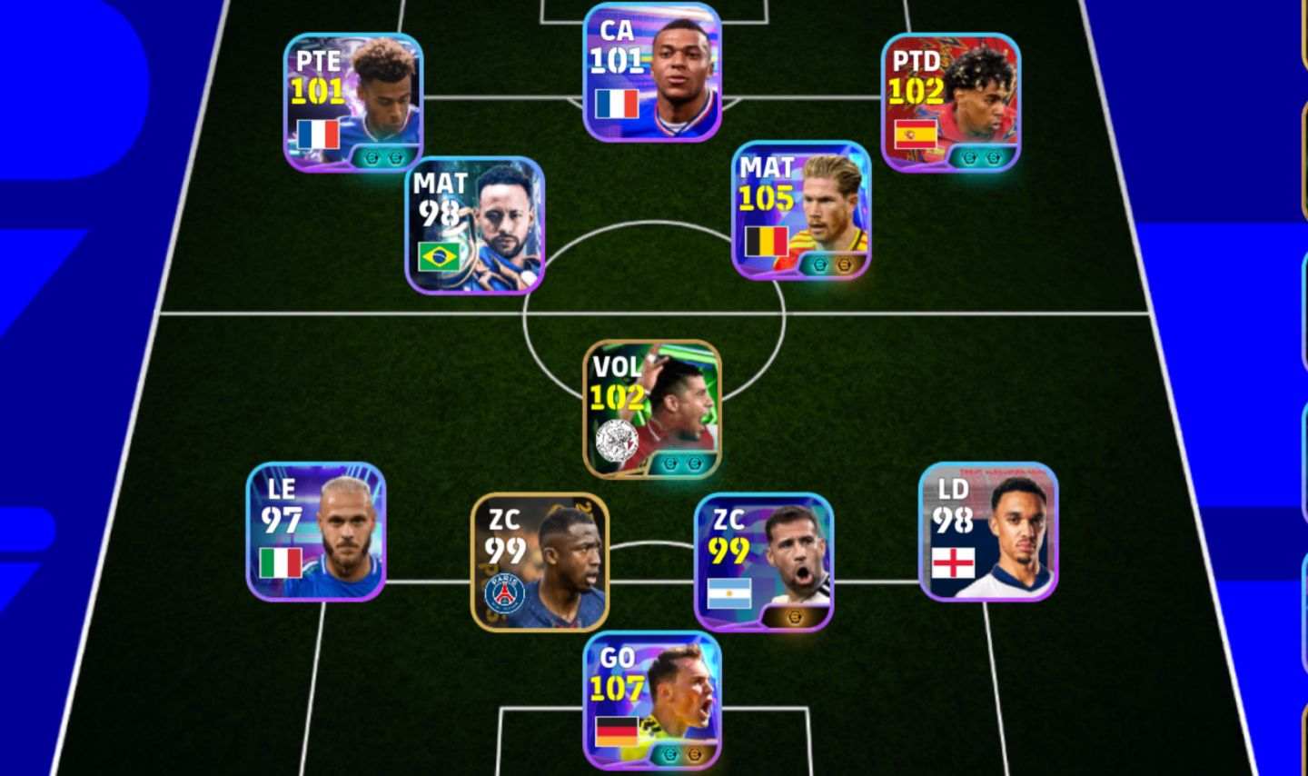 Conta intermediária com o neuer 107 e de bruyne 105