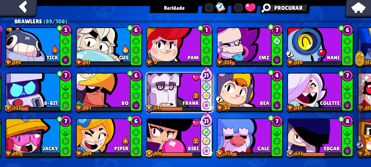Conta de Brawl stars | 2023 | itens raros | Nori P1 em destaque