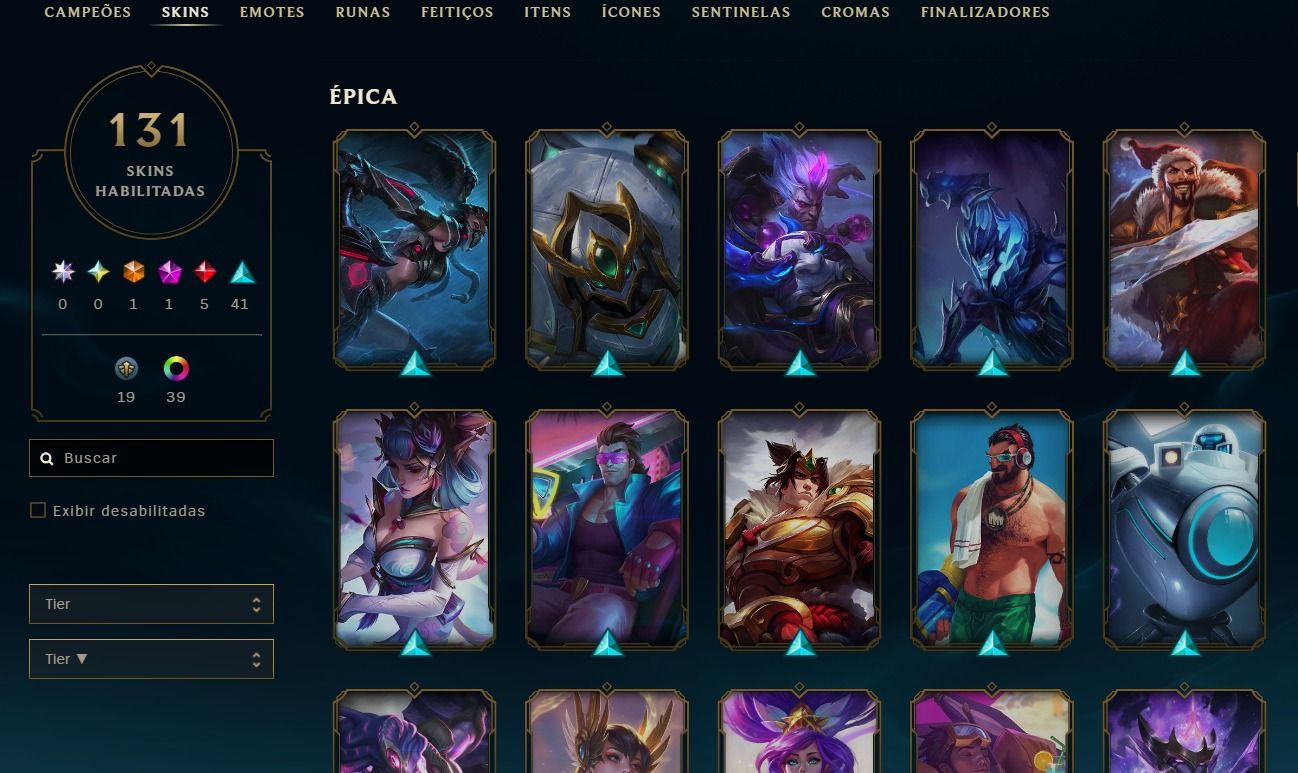 Conta Lol 131 Skins Full Acesso