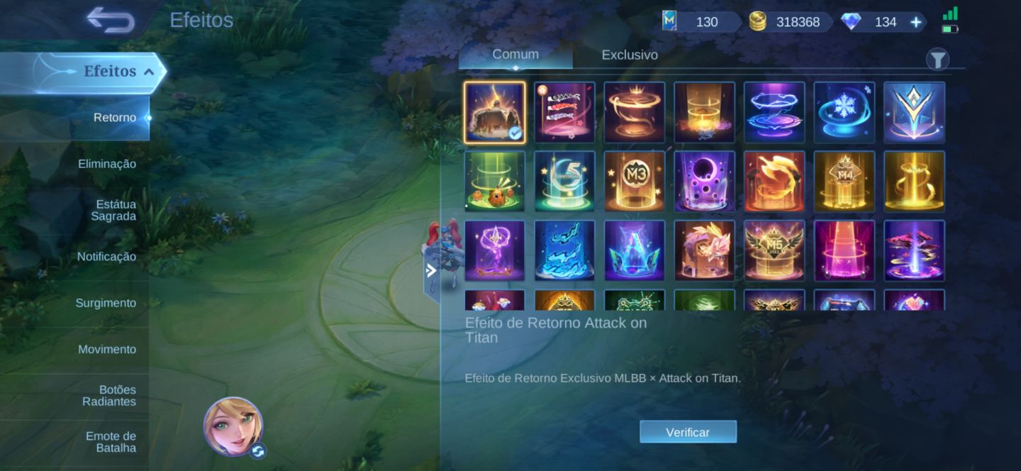CONTA HIGH-END MOBILE LEGENDS COLEÇÃO RARA