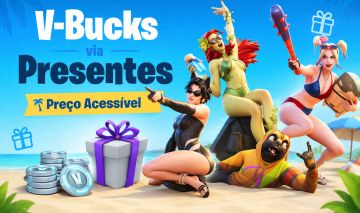 V-BUCKS DO FORTNITE (ITENS DA LOJA) - VIA PRESENTE - PREÇOS SUPER ACESSÍVEIS