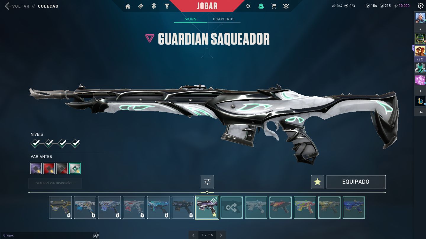 1x conta valorant top tier skins facas RGX + KARAMBIT