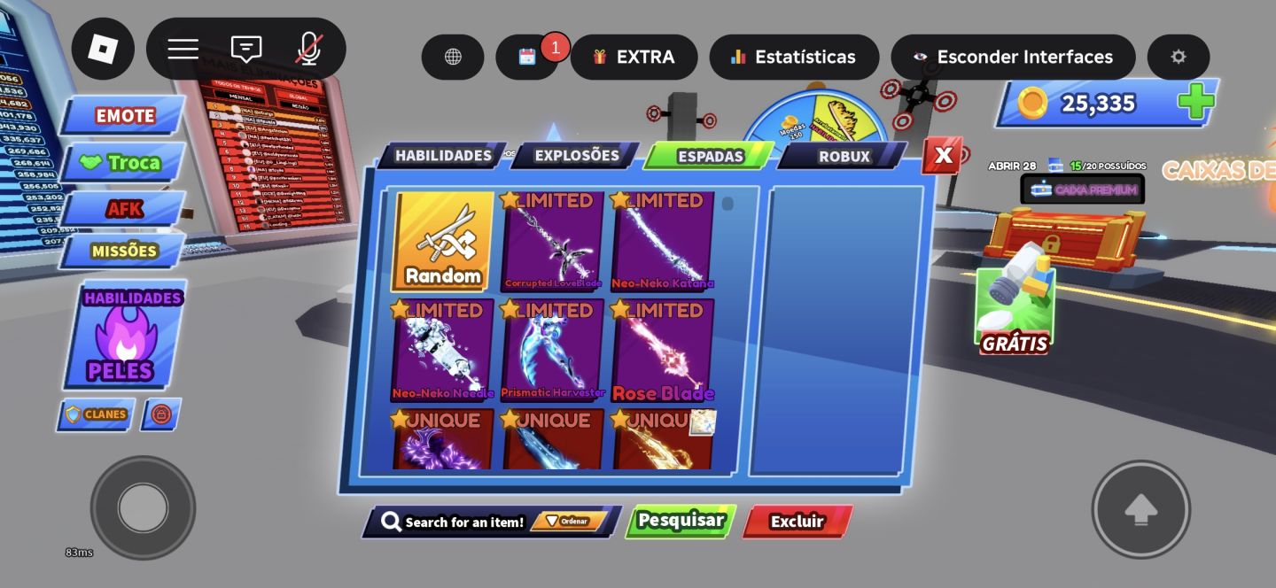 Conta de Roblox