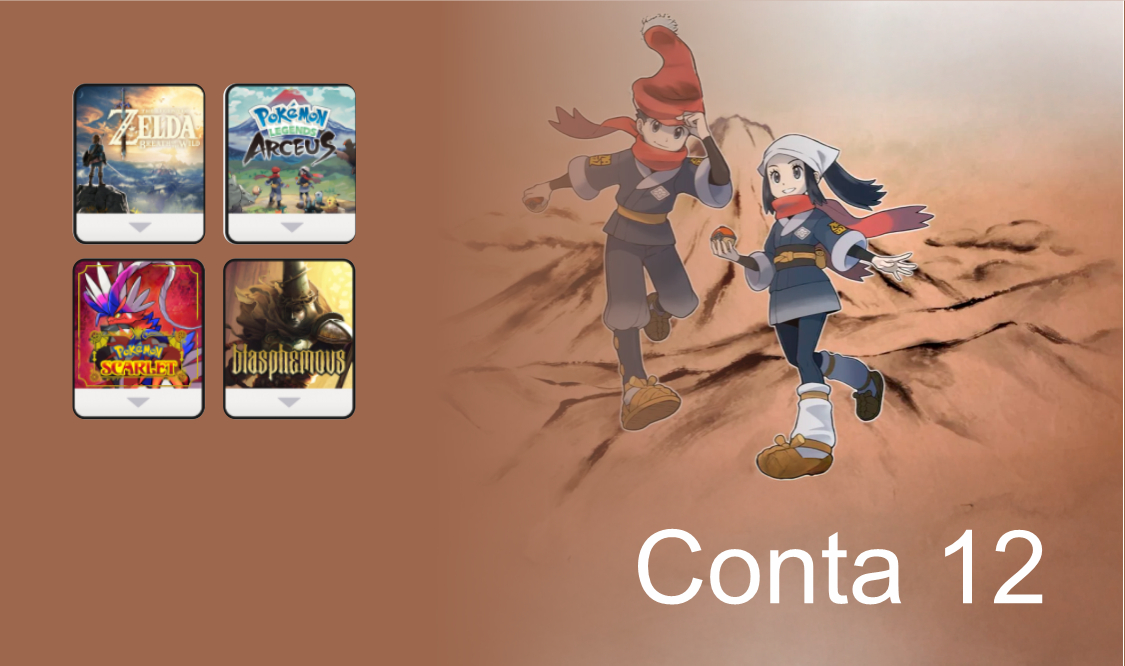 (Promoção) Várias Contas Secundárias - Nintendo Switch 1 e 2 - Mensalmente