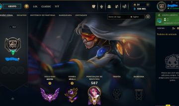 CONTA MESTRE COM 197 SKINS E TODOS OS CHAMPIONS