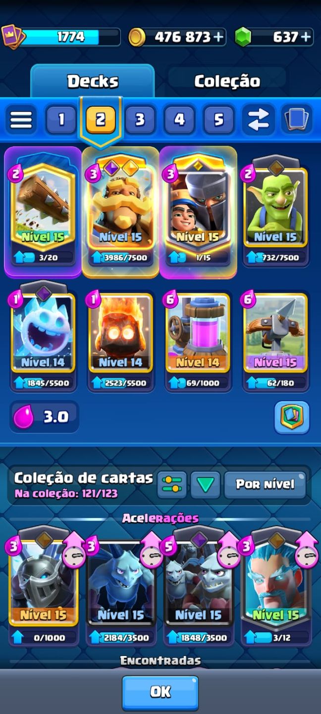 CONTA CLASH ROYALE COMPLETA À VENDA CONTA VETERANA + MUITAS CARTAS!