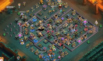 Clash of Clans CV18 - bem ecaminhada, muitas skins TCH