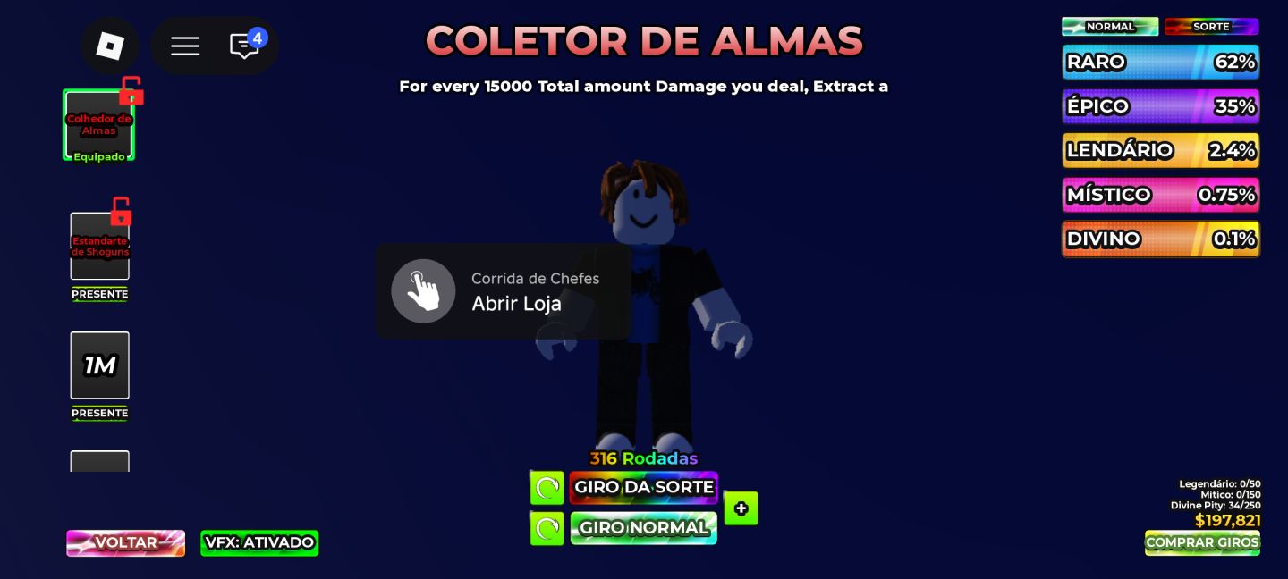 Conta de Roblox upada no blox fruits,dead rails,roube um ovo, caçador zumbi etc