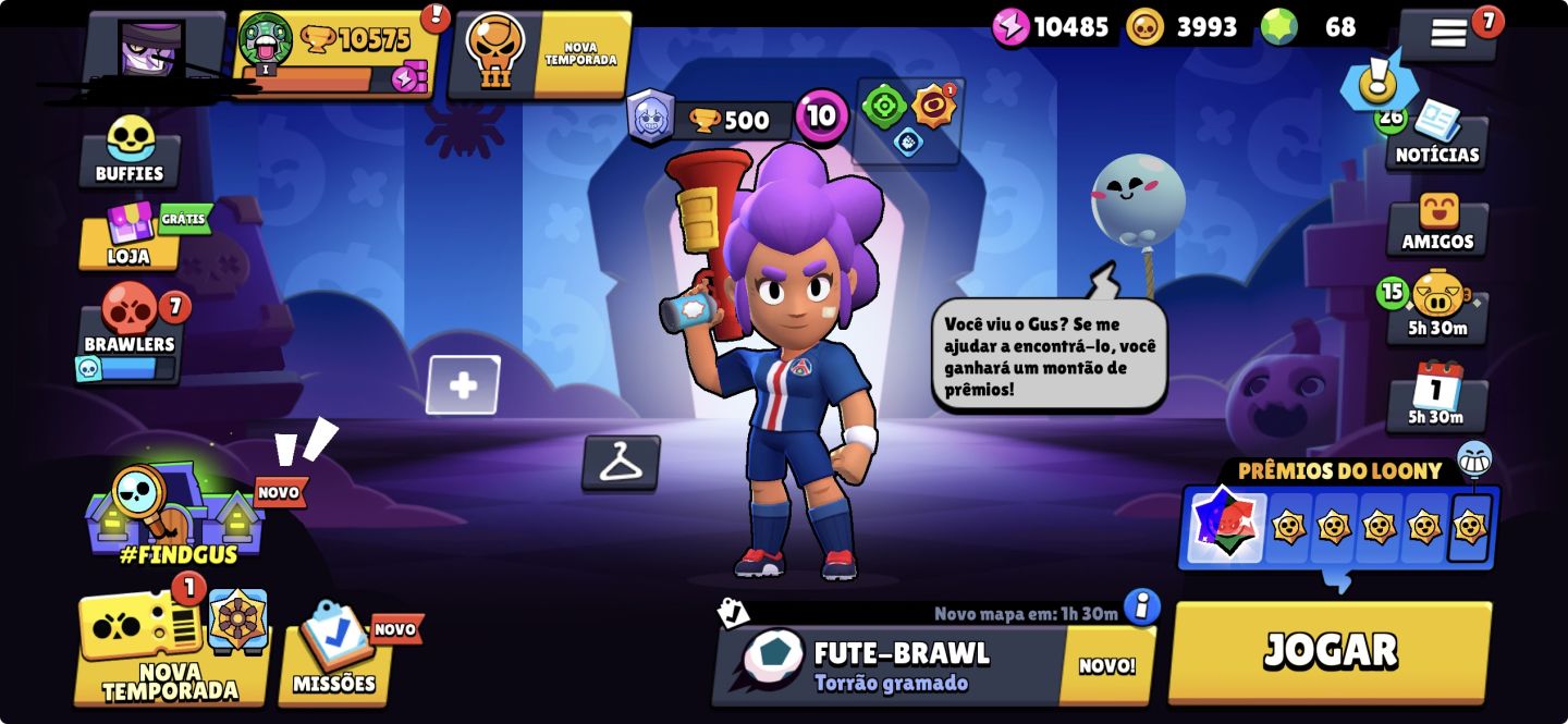 CONTA BRAWL STARS 10k troféu 42 personagens incluindo lendários