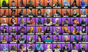 STACKED 138 SKINS | DARTH VADER + GHOST FACE + RED KNIGHT