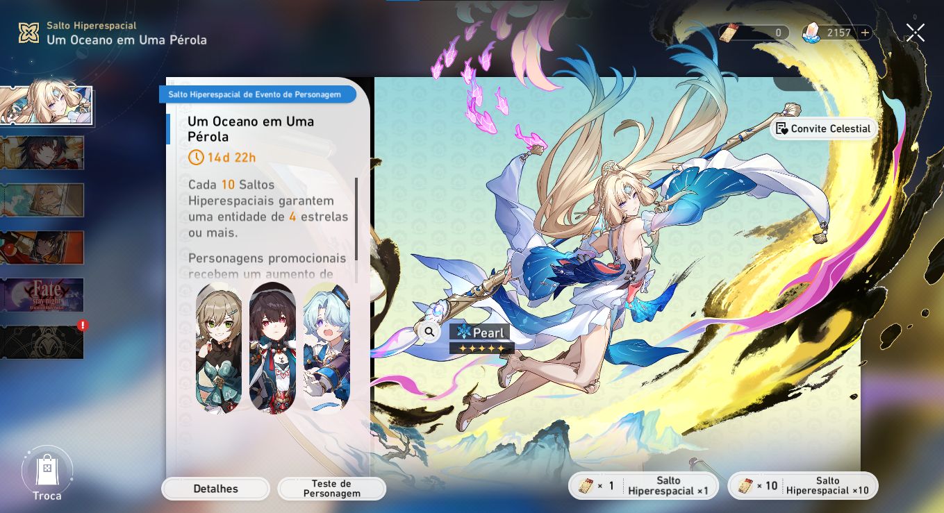 Conta honkai star rail lvl 67, vários limitados.
