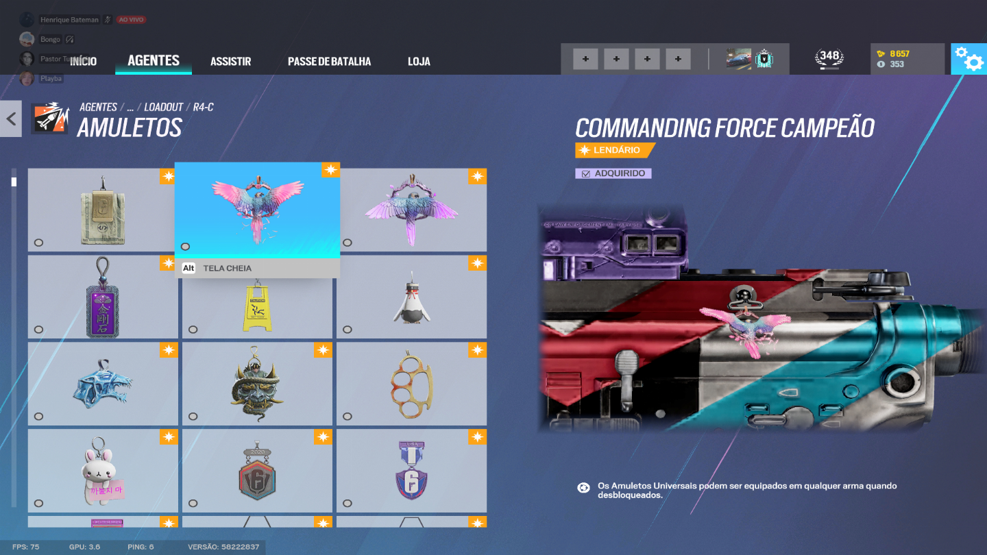 CONTA DE R6 RARA E COM MUUUUITA COISA!!!!!!