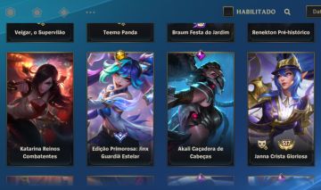 SKIN LENDÁRIA LUX R. DE CRISTAL/C. NEGRO E SENNA V. OESTE + 110 SKINS HABILITADA