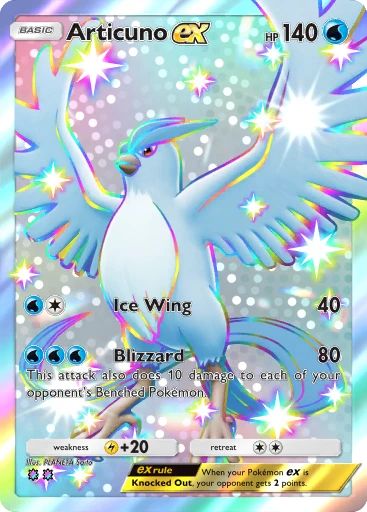 SHINY ARTICUNO EX - EEVEE GROVE