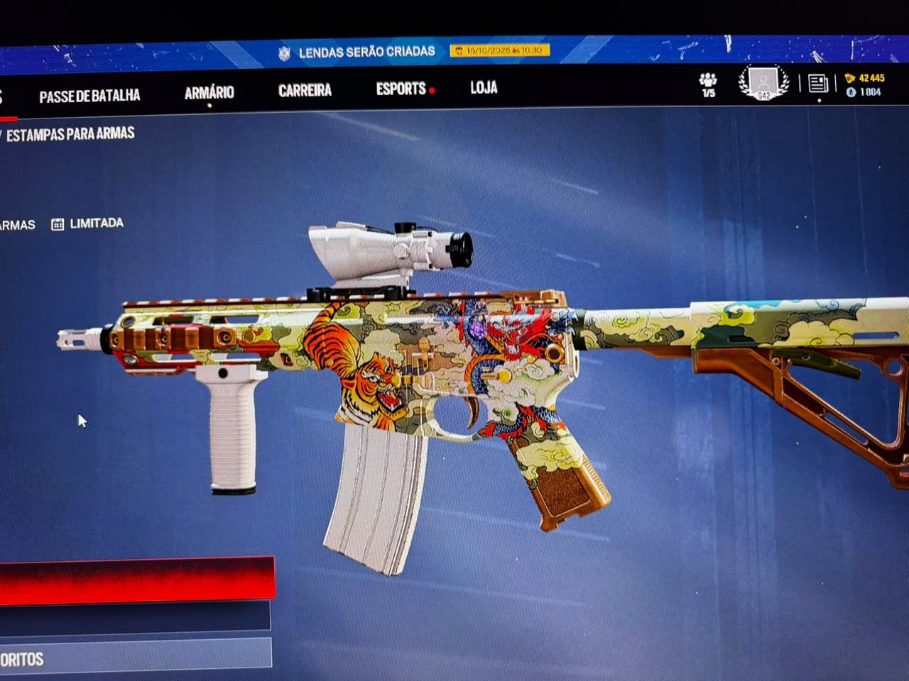 Conta nivel 942 de 2018 , skins antigas , 30 elites e mais de 4 mil itens