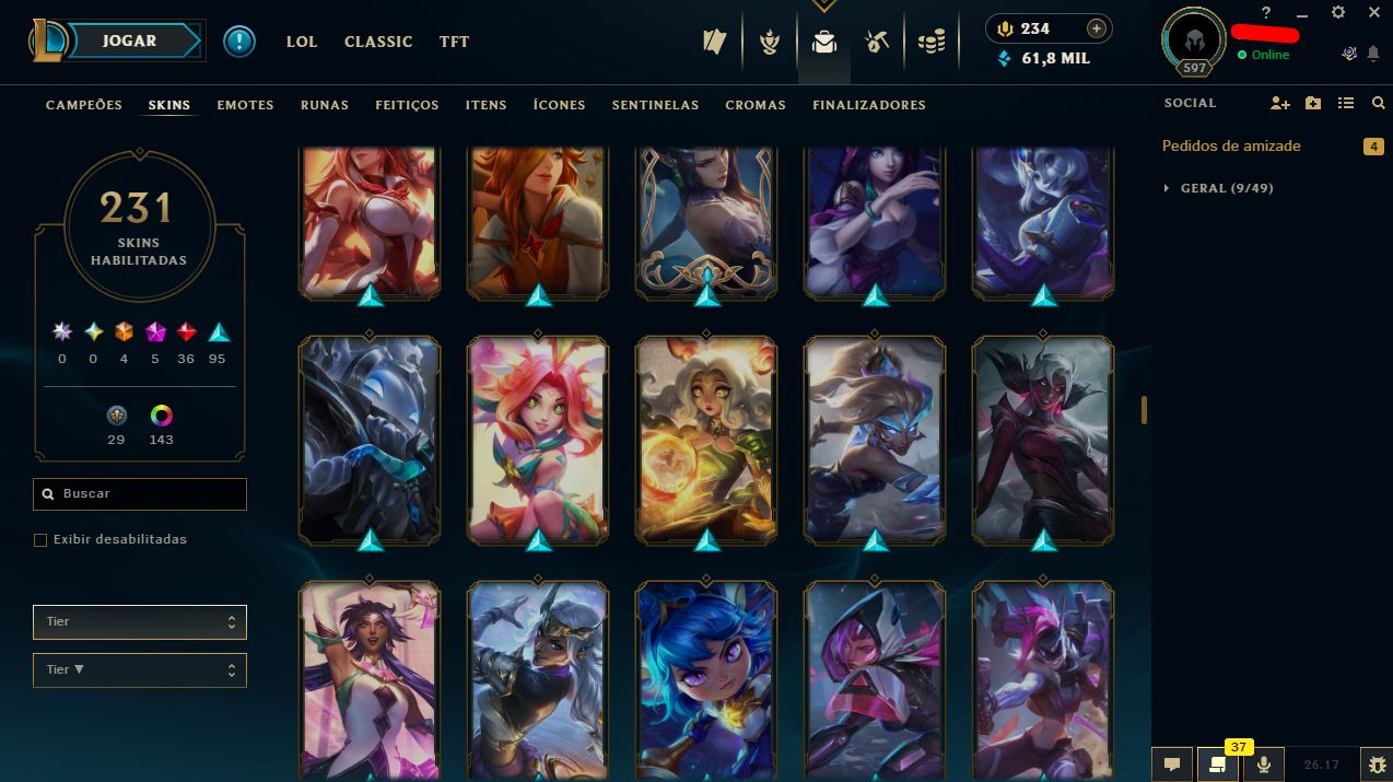Conta de Lol/Valorant/Full Acesso / Bundle Champions 26 / Entrega Rápida