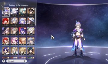 Conta de honkai star rail com vários 5 estrela