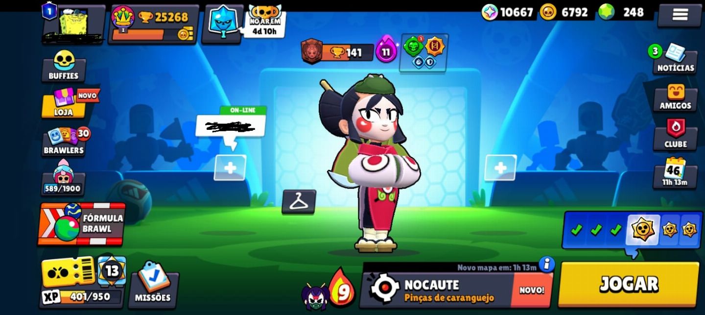 Conta Brawl Stars - 87 Brawlers | 25k+ Troféus | 9 Skins Lendárias