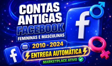 CONTAS FACEBOOK ANTIGAS REAIS | PERFIS | BMS | BRASIL
