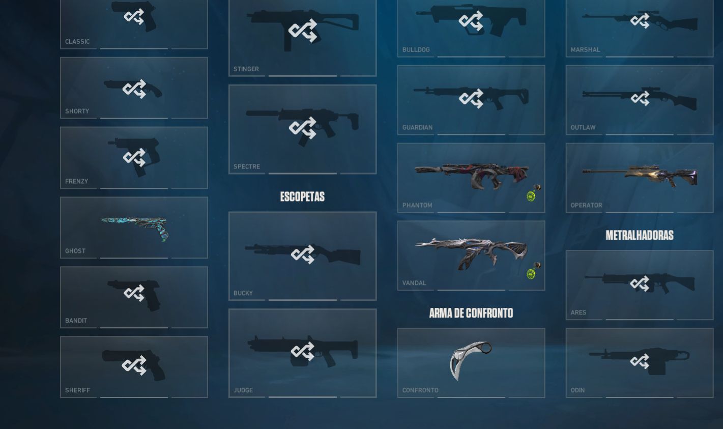 CONTA FULLACESSO COM KARAMBIT ION E VANDAL PRIMORDIUM ENTRE OUTRAS SKINS