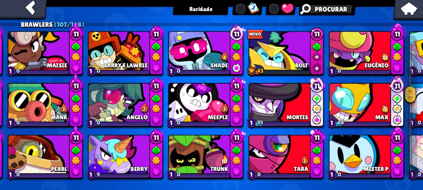 CONTA DESDE 2018 COM 8 ANOS DE JOGO, 39 BRAWL PASS E 3 PRO PASS, 50% DESCONTO!!!