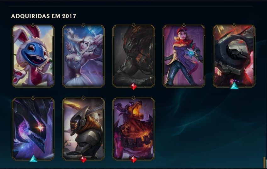 CONTA LOL BR ANTIGA | 152 SKINS | PLATINA | 20K EA