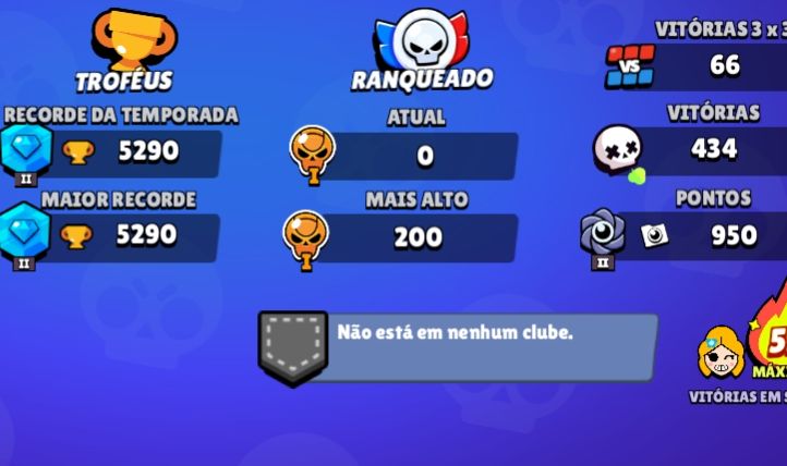 Conta de Brawl Stars Parada 5K