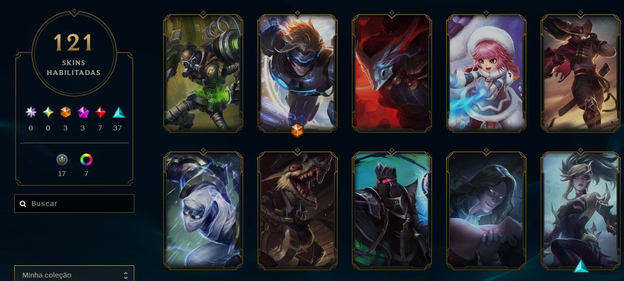 CONTA GOLD 3 SOLOQ FERRO1 FLEX - 80 SKINS 106 CHAMPS FULL ACESSO