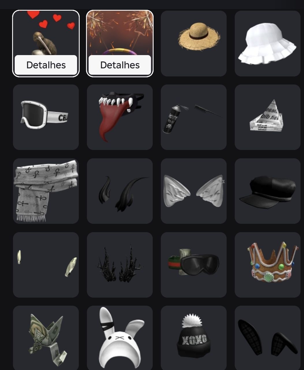 [CONTA] CONTA DE ROBLOX FOCADA EM ROUPAS E ACESSÓRIOS