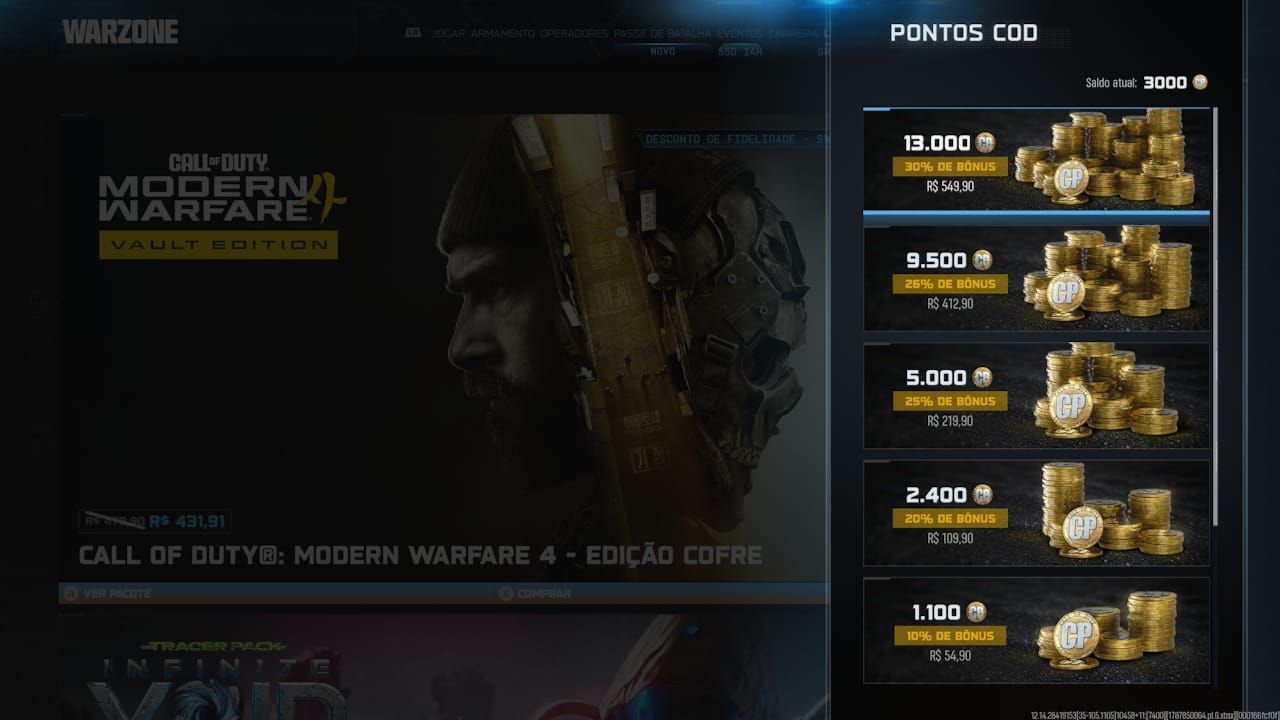Contas COD com Cod Points em preços ótimos!!PROMOÇÃO!!