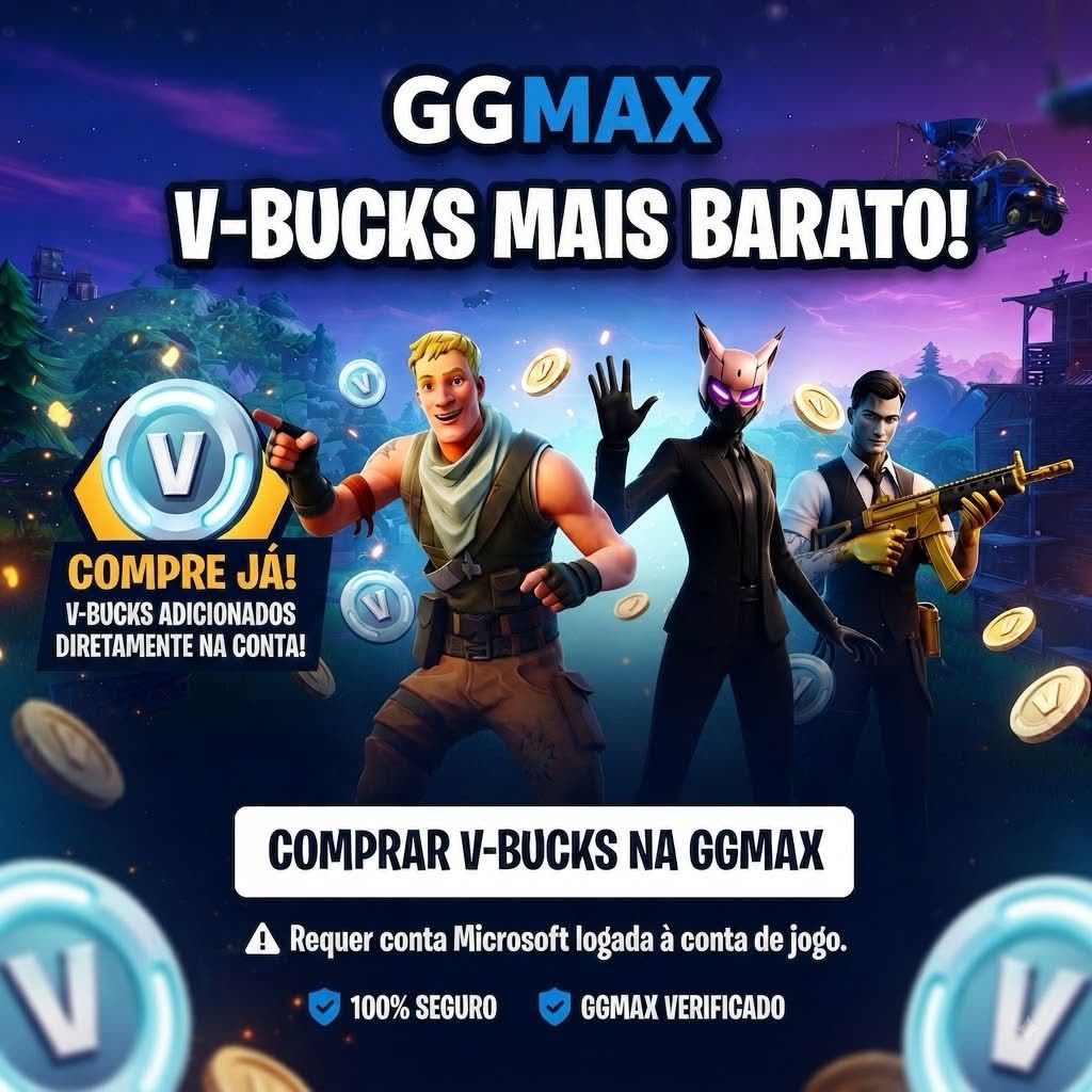 V-BUCKS FORTNITE Diretamente na Conta!