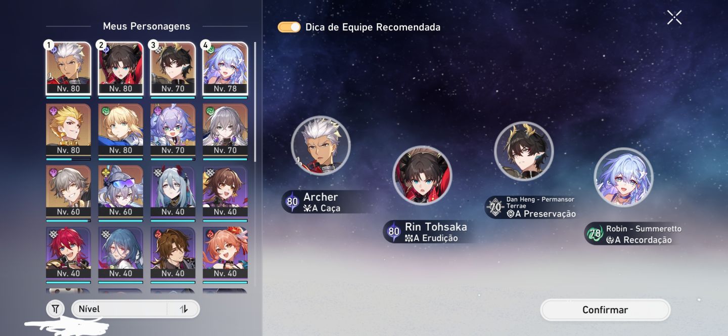Saber+ LC, Archer+ LC, Rin+ LC, Gilgamesh+ LC, Robin Summeretto, SW999, BronyaE3