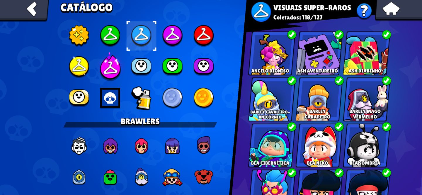 Conta full 11 é hyper mestre 2 todos mestres novos e 1 antigo fama alien pin r35