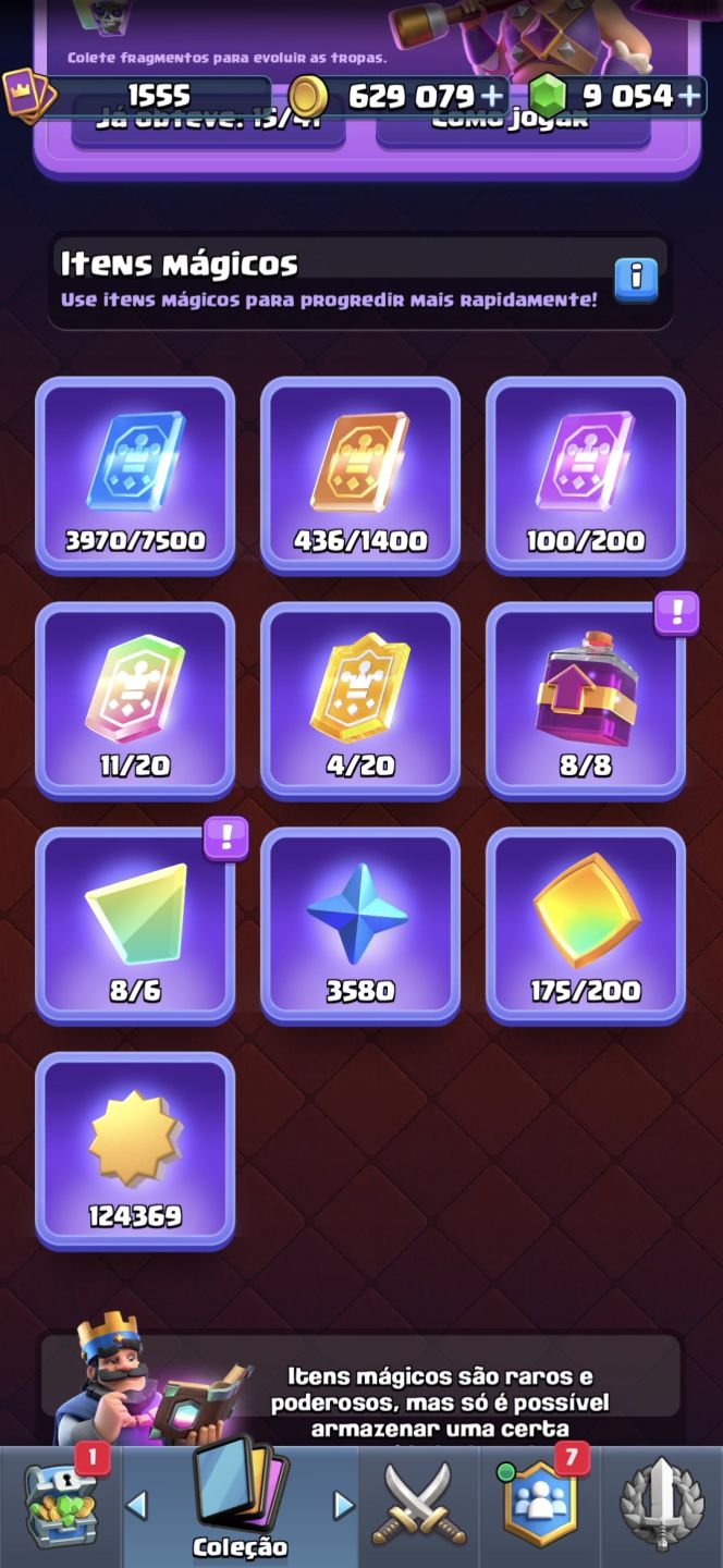 Conta de clash royale 12k de troféus