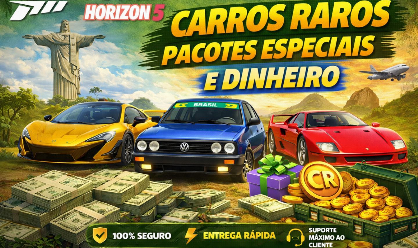 FORZA HORIZON 5: DINHEIRO + VEÍCULOS RAROS | MELHOR PREÇO ENTREGA RAPIDA!!!