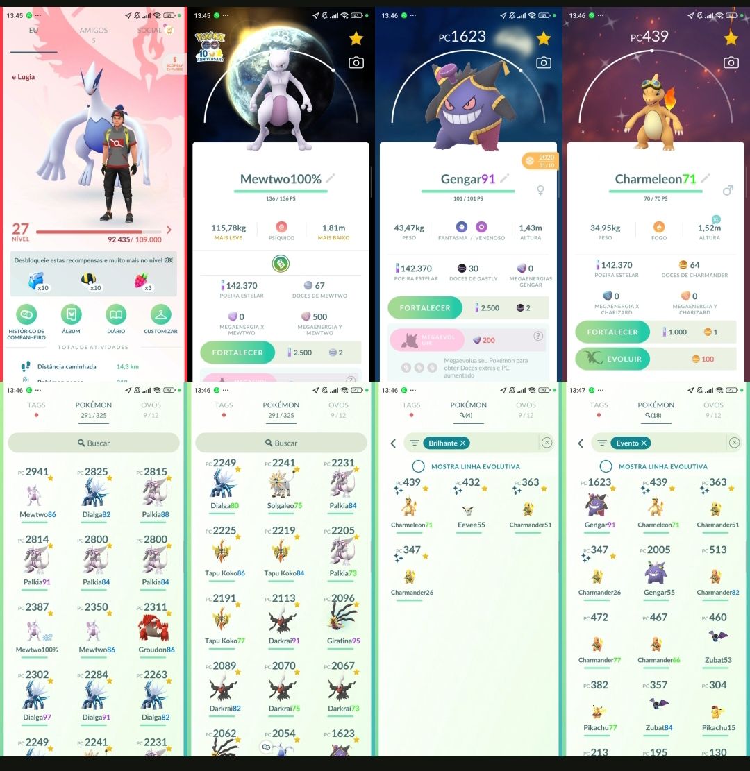 Pokémon Go lvl 27| Mewtwo 100% BG Dialga | Palkia | Solgaleo | Darkrai PK10