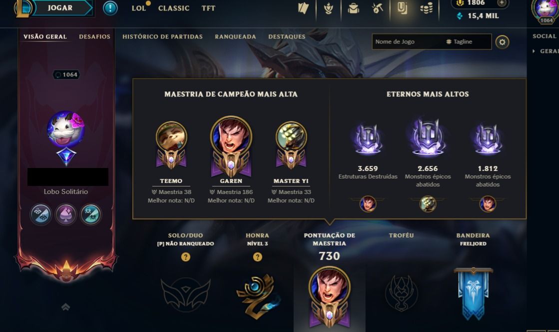 Conta Lol de 2017 / 871 Skins / Nivel 1064 / 777 Icones
