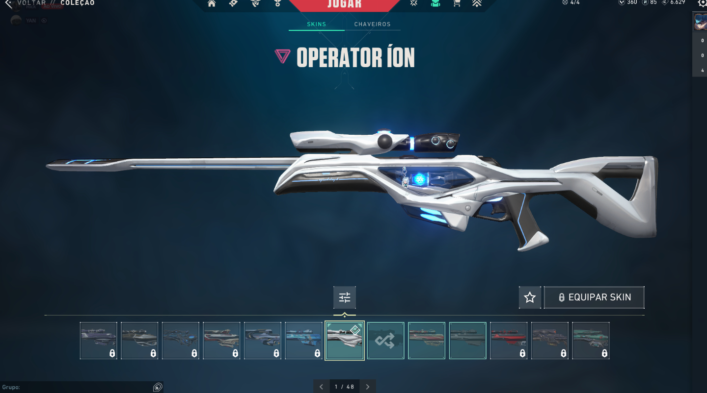 Conta valorant ouro, com skins e todos os agentes