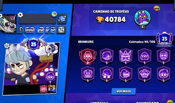Conta top, +40k trofeus, 30 brawlers level 11