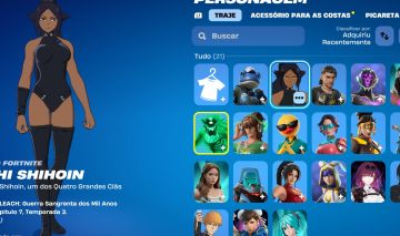 CONTA FORTNITE | COLEÇÃO BLEACH | YORUICHI + ICHIGO + RUKIA + ORIHIME. ETC
