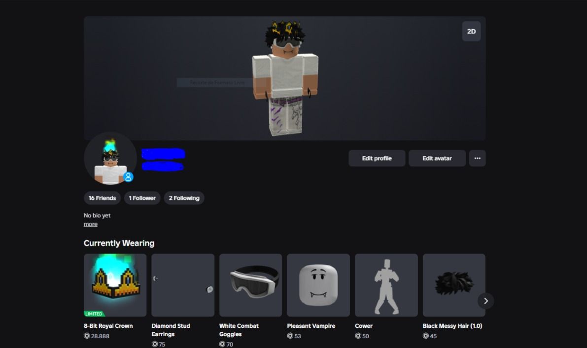 CONTA ROBLOX UPADA, GEMADA E COM LIMITED