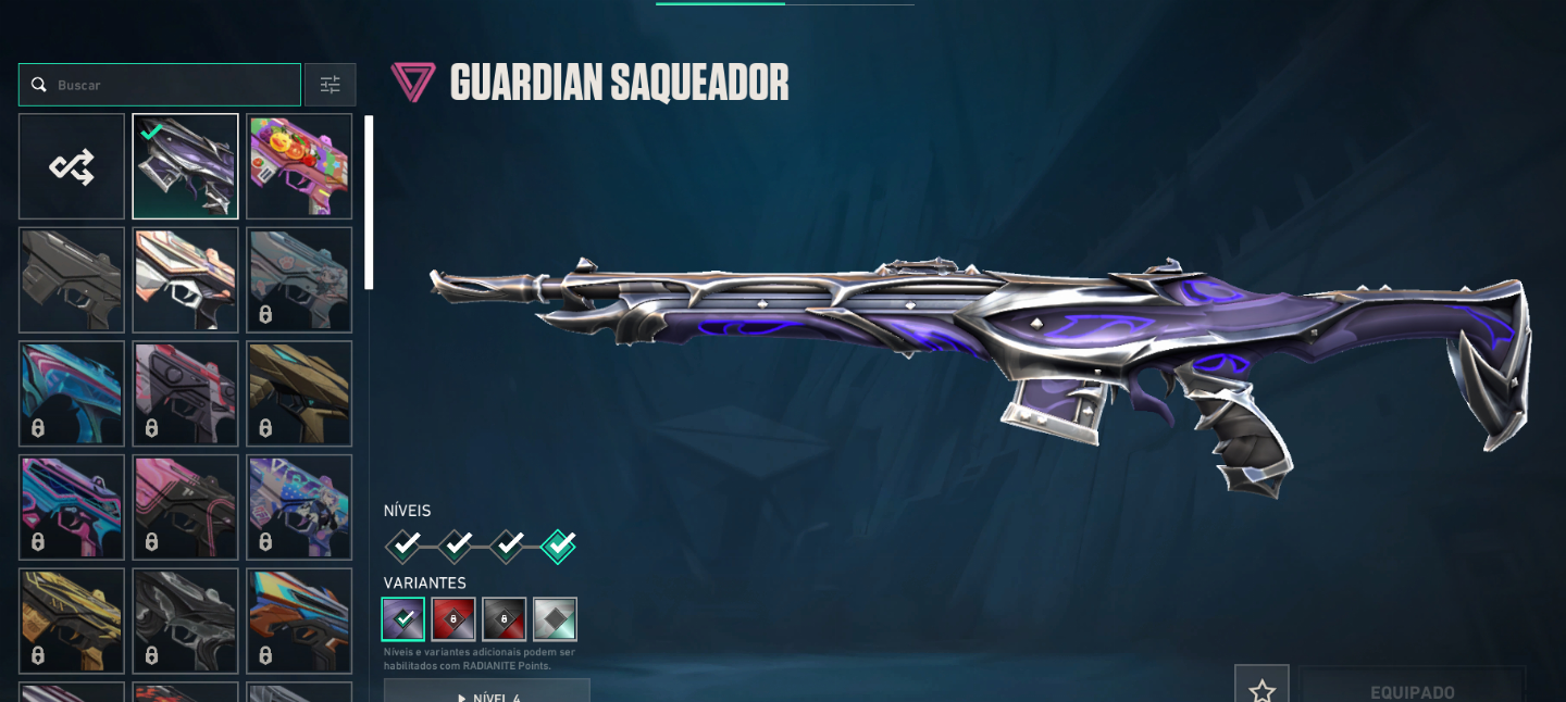 Conta de VALORANT Plat com champions e faca kuronami 2.0 2000+ gastos