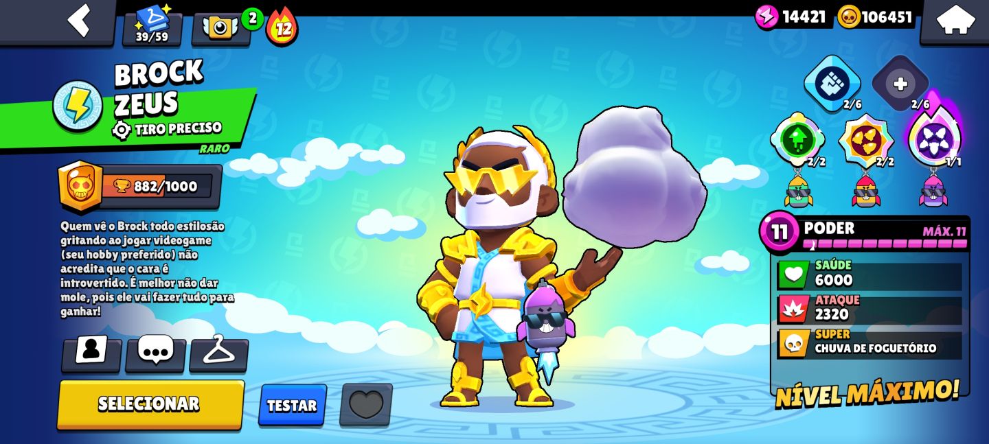 CONTA BRAWL STARS FULL 11 + SKINS RARAS E TODAS HIPERCARGAS