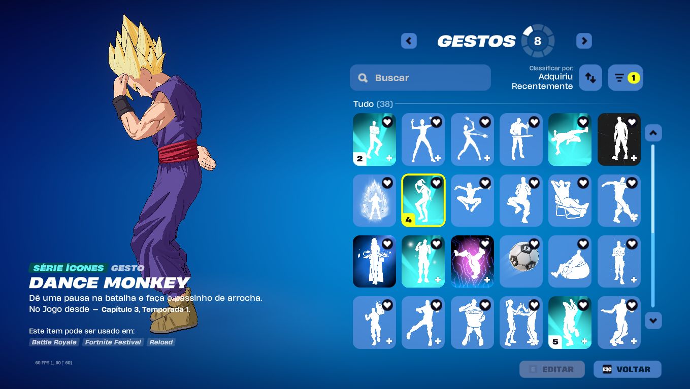 (Preço negociável) Conta 145 skins + 1k Vbucks, 100% segura!!! Fortnite