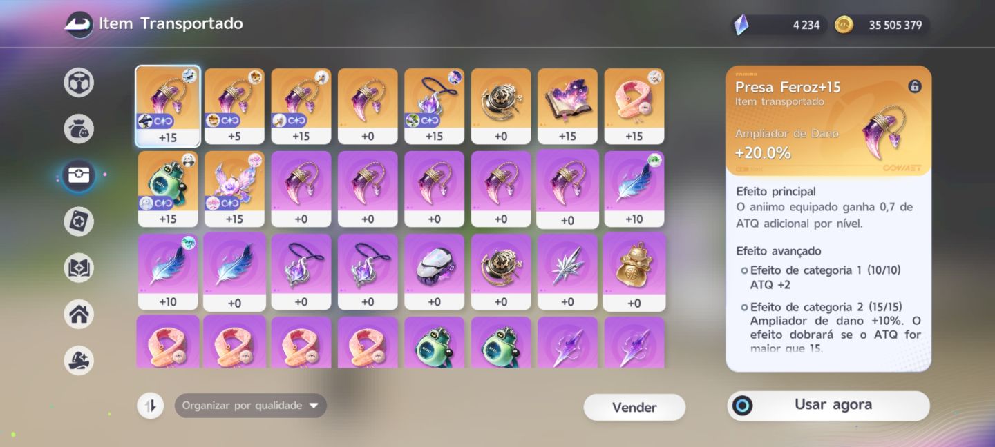 CONTA END GAME ANIIMO DIVERSOS PRISMANAS CINTILANTES COM PASSE E MENSAL ATIVADO