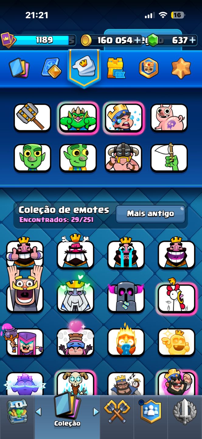Conta Clash Royale 10k de troféus
