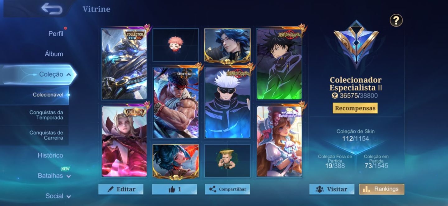 CONTA MOBILE LEGENDS
