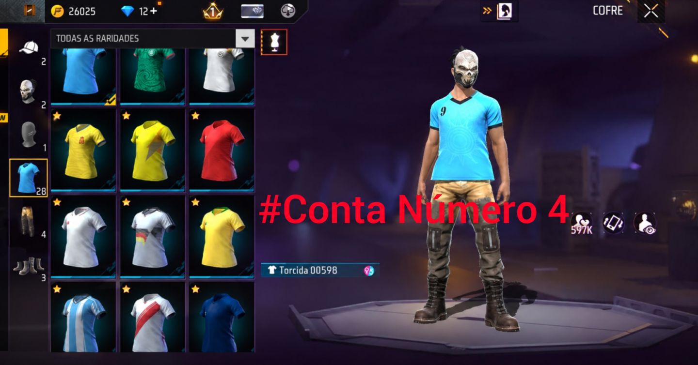 DIVERSAS CONTAS DE FREE FIRE, GEMADA BÁSICA E ETC... LÉIA A DESCRIÇÃO POR FAVOR